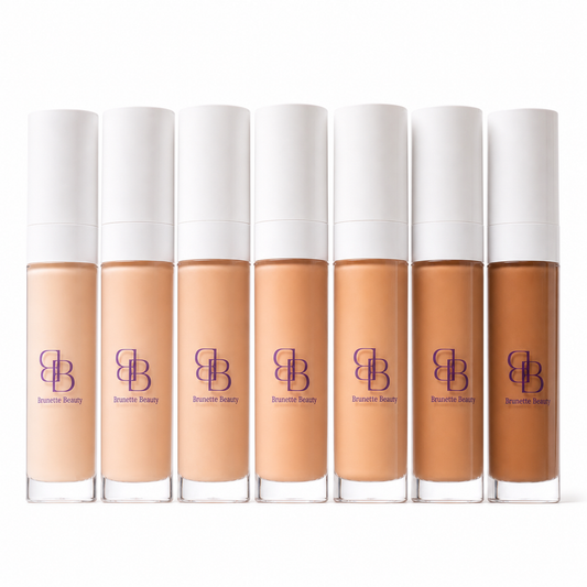Brunette Beauty concealers on pure white background