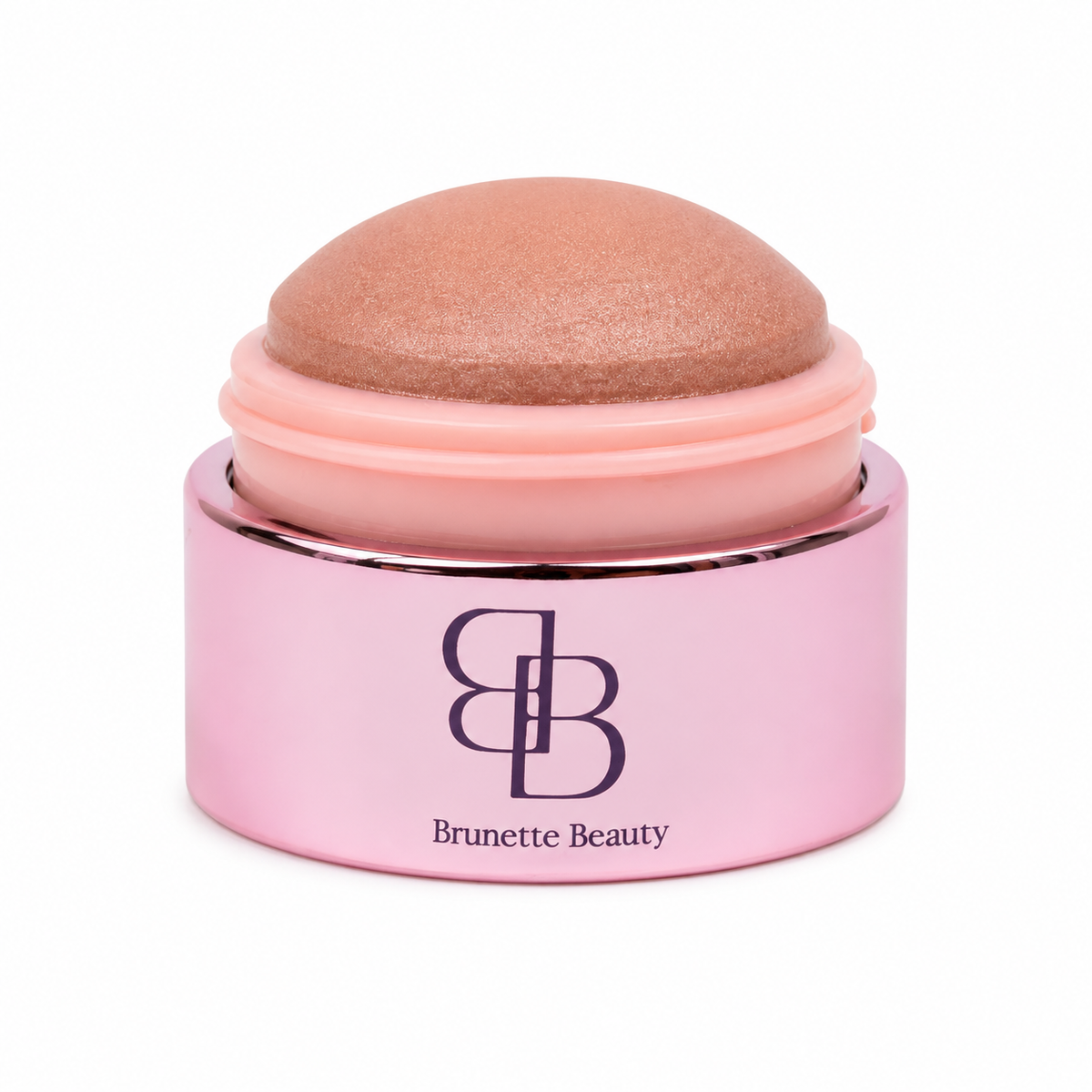 Brunette Beauty mini blush on pure white background