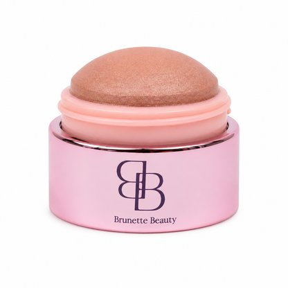 Brunette Beauty mini blush on pure white background